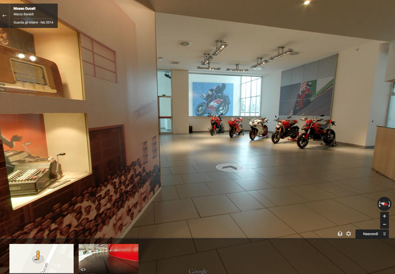 Captura del museo Ducatti