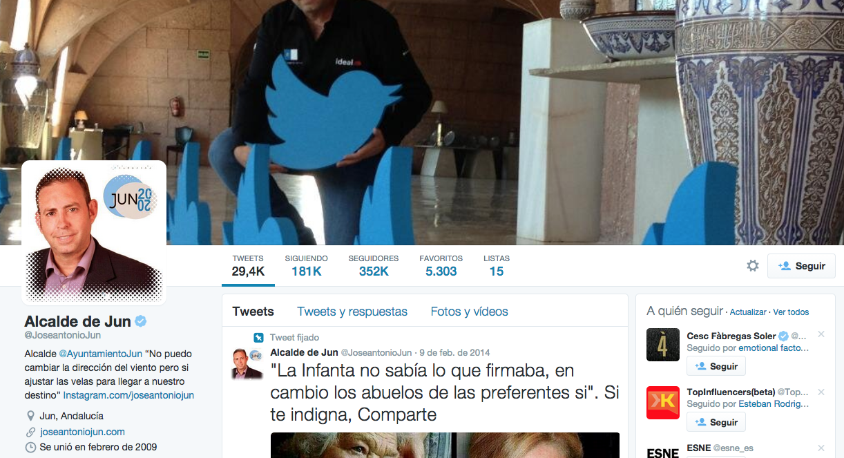 Perfil Alcalde de Jun