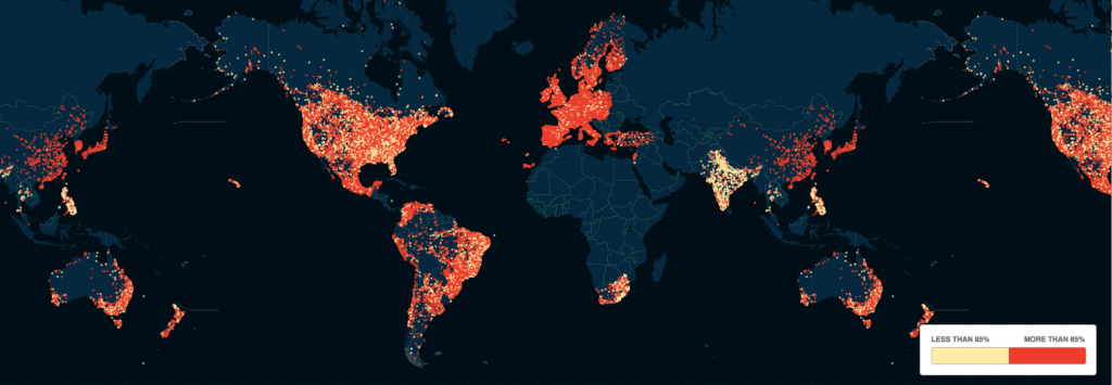 Mapa interactivo actividad de Ashley Madison