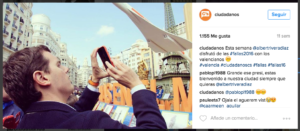 Publicación en Instagram de C´s