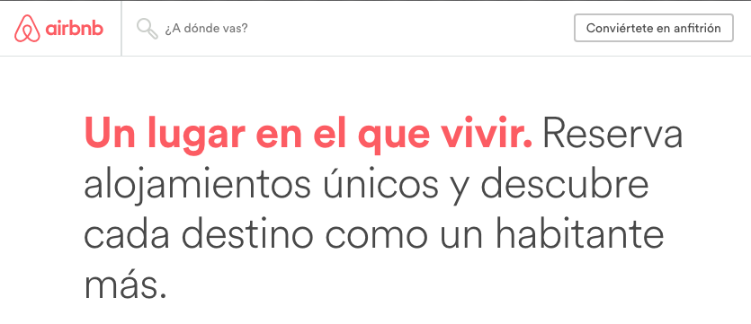 Airbnb tiene restricciones