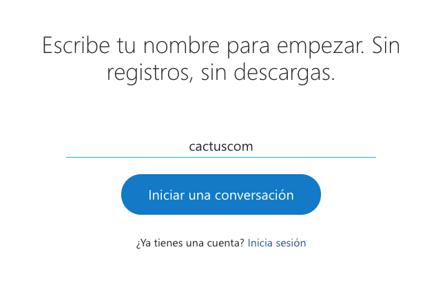 Utilizar Skype como invitado