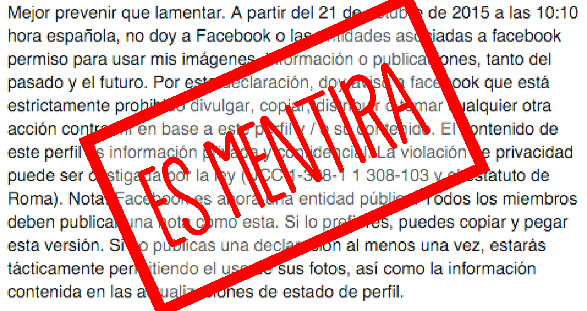 El bulo en Facebook, los mensajes en cadena. – cactuscom el blog