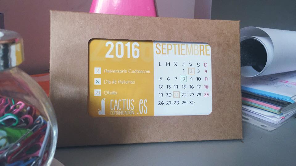 calendario de mesa