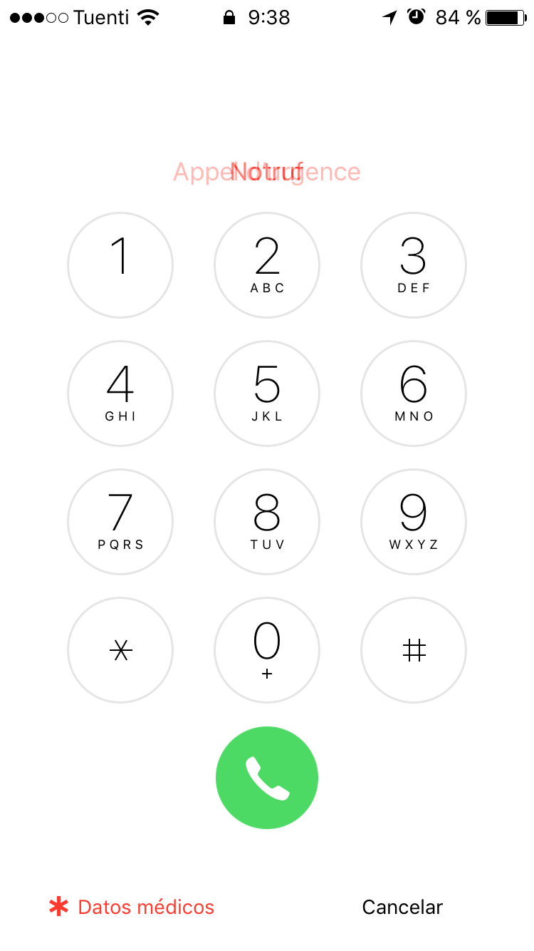 contacto emergencias