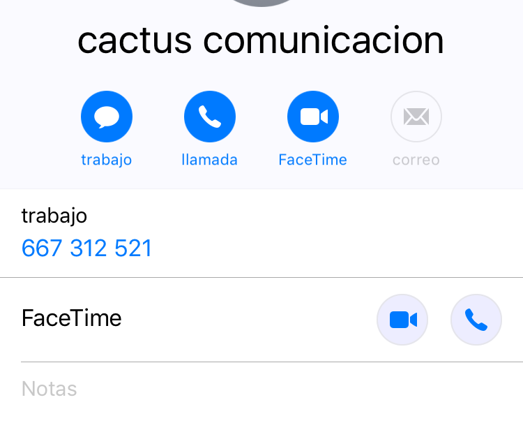 Facetime para videollamadas