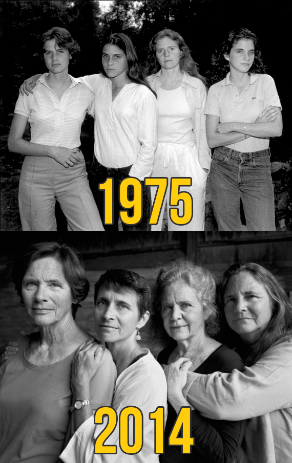 Misma foto en diferentes años