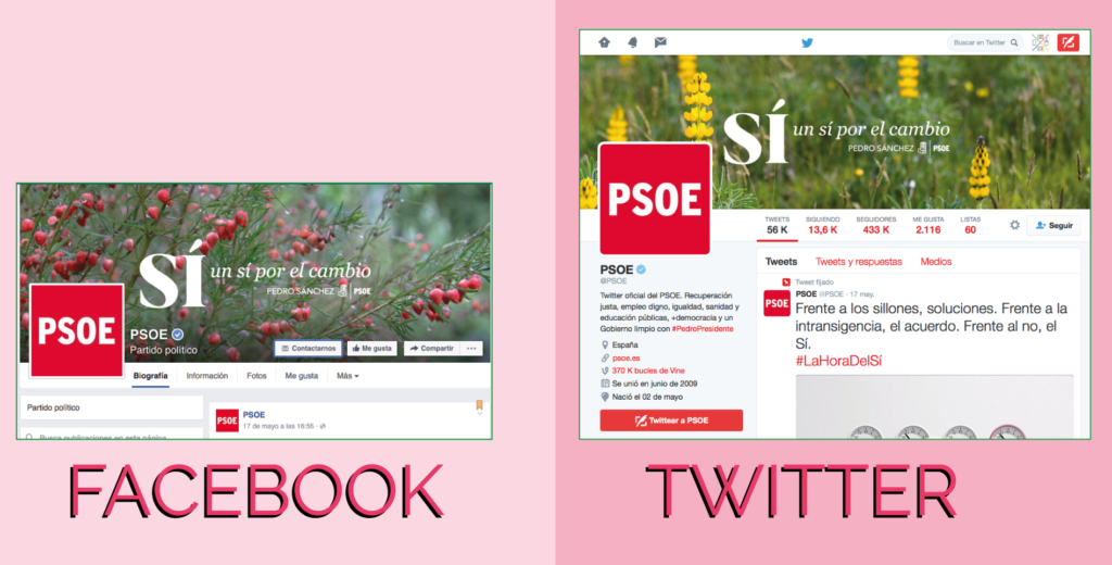 redes sociales PSOE