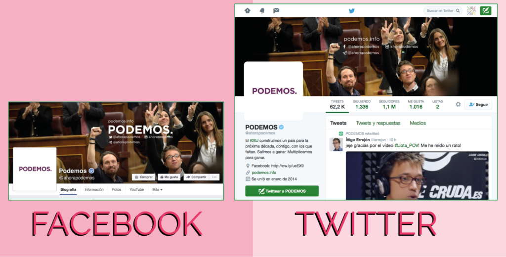 redes sociales Podemos