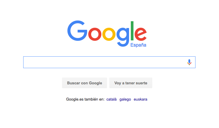 Google, opciones del buscador