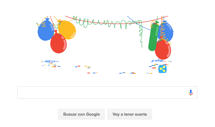 Google Doodle 18 aniversario