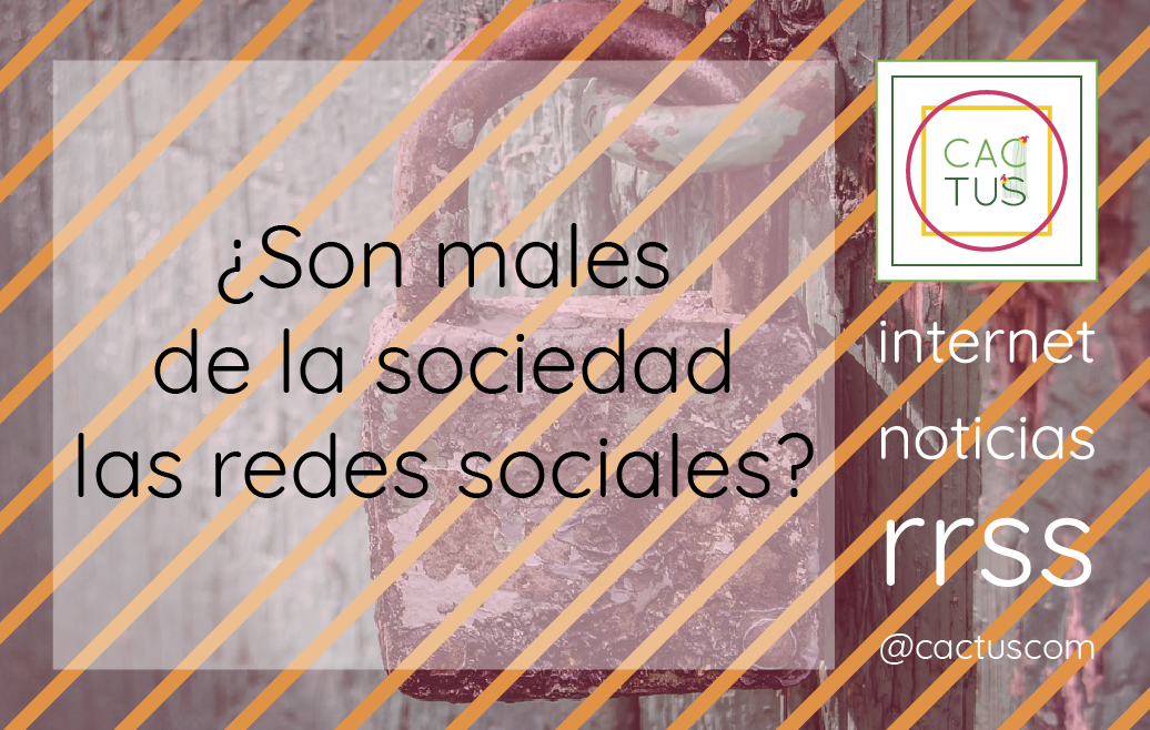 Las redes sociales son males de la sociedad